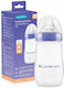 Lansinoh Πλαστικό Μπιμπερό Feeding Bottle Κατά των Κολικών με Θηλή Σιλικόνης για 3+ μηνών Μωβ 240ml