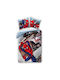 Spiderman Set Kids Duvet Cover Single with Pillowcase Cotton Multicolored 140x200cm