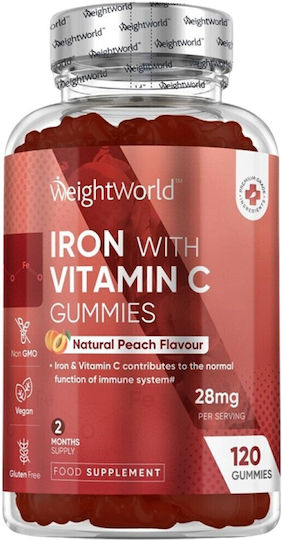 WeightWorld Iron With Vitamin C 120 желирани бонбони