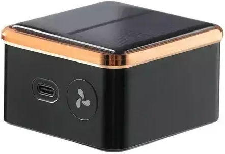 Solar Car Air Purifier USB Black Gold