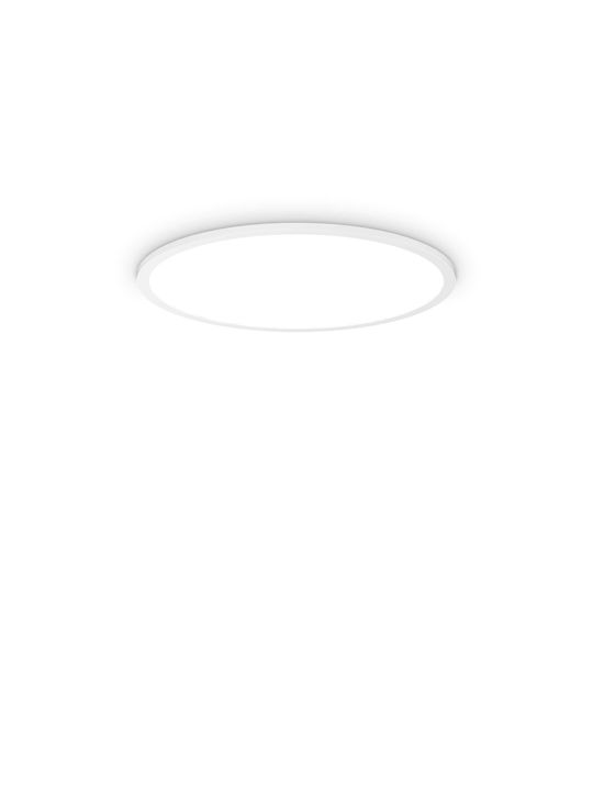 Ideal Lux Πλαφονιέρα Οροφής Λευκή με Ενσωματωμένο LED