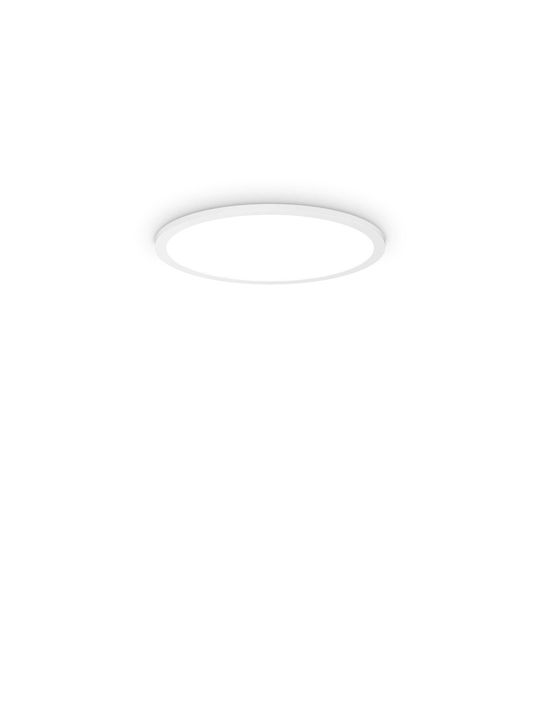 Ideal Lux Πλαφονιέρα Οροφής Λευκή με Ενσωματωμένο LED