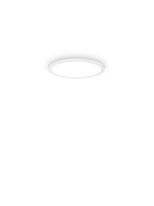 Ideal Lux Πλαφονιέρα Οροφής Λευκή με Ενσωματωμένο LED