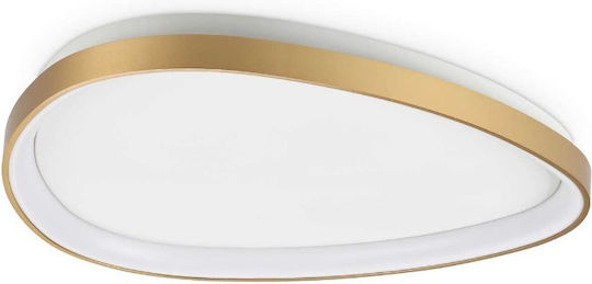 Ideal Lux Gemini Таванна Плафониера Златиста с Вграден LED