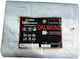 Dalimond Reinforced Rings Waterproof Tarpaulin 120gr/m² 15x10m. Light Type White