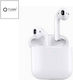 Tuqin QW28 Earbud Bluetooth Handsfree Earphones with Sweat Resistance and Charging Case White