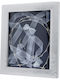 Silberne Matte Hochzeitskronenbox Weißes Holz 25x34cm Ma-st28-2w