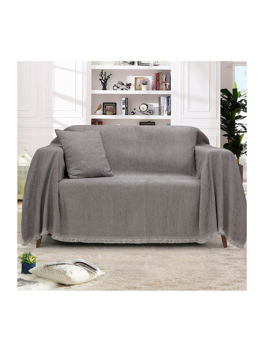 Lino Home Valio Three-Seater Sofa Throw Chenill...