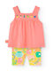 Kids' Set with Leggings Summer 2pcs Salmon