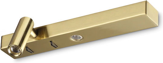 Ideal Lux Lamp Wall Gold 22x6x60cm