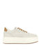 Allacciato Damen Sneakers Ecru-beige