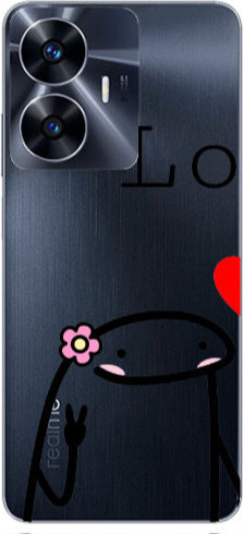 Realme Note 50 Love 1 Transparente Silikon TPU Hülle
