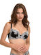 Balconette Balconette Bra with Light Padding Underwire Black