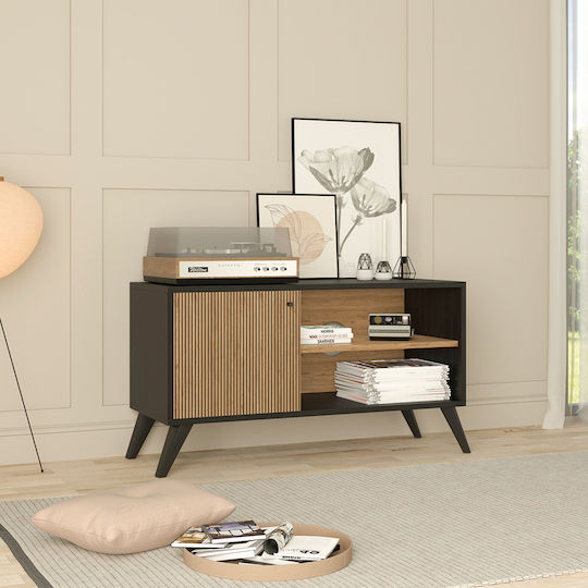 Kruden Stand TV De Podea Negru-natur 100x40x51cm Kruden Stand TV De Podea Negru-natur 100x40x51cm