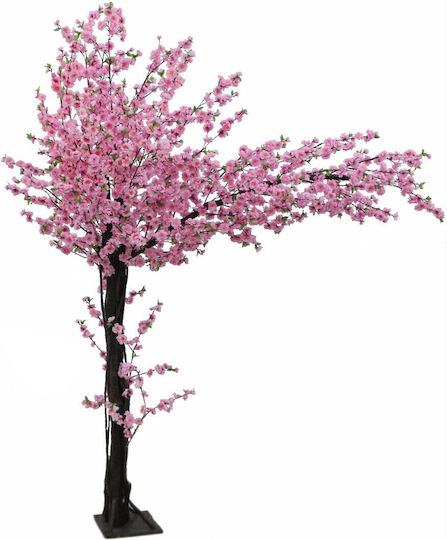 Künstlicher gebogener blühender Pfirsichbaum Oranon Rosa 250 cm