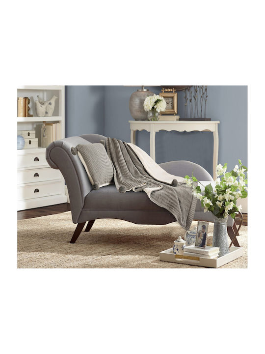 Liolios Home Gilda Κουβέρτα Sherpa Καναπέ 130x170εκ. Grey