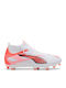 PUMA Ultra 5 Match+ Ποδοσφαιρικά Παπούτσια με Τάπες FG/AG Λευκά