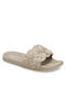 Damen-Flip-Flops - Hausschuhe in Gold Farbe