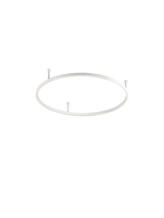 Ideal Lux Slim Pl Πλαφονιέρα Οροφής Λευκή με Εν...