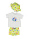 Mayoral Kids Swimwear Swimwear Set with Hat Green