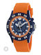 Marea Men's Watch Battery with Orange Rubber Strap