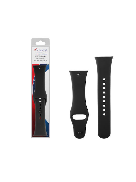 Volte-Tel Curea Silicon Negru (Redmi Watch 3)