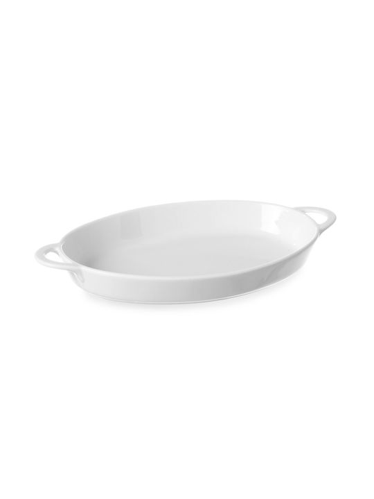 Hendi Oval Feuerfestes Geschirr Porzellan 27x18x4cm 1Stück