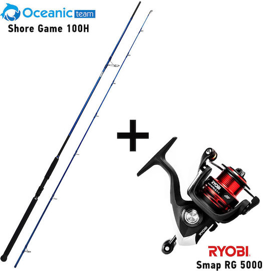 Oceanic Shore Game Καλάμι Ψαρέματος για Shore Jigging 3.05m με Μηχανισμό 60-150gr