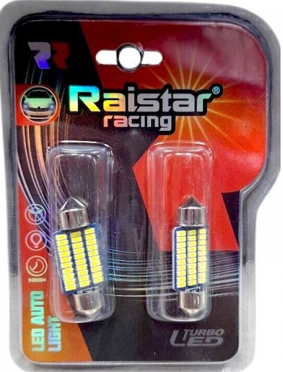 Raistar Lamps Car & Motorcycle LED 6000K Cold White 12V 2pcs