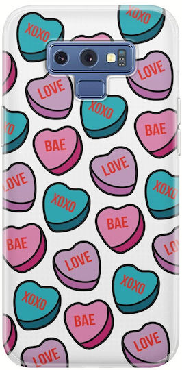Прозрачен силиконов калъф Love Pills за Samsung Galaxy Note 9 TPU