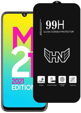 Samsung Galaxy M21 2021 Hochwertige Aluminium Große Bogen Vollbild Panzerglasfolie