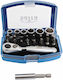 Techman Ratschen- & Steckschlüssel-Sets 1\4" 24Stück