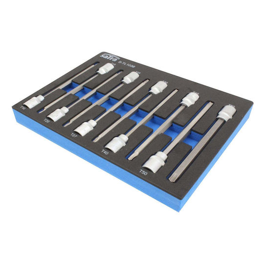 Torx Bit Socket Set 3/8 T10-t55 Length 140mm