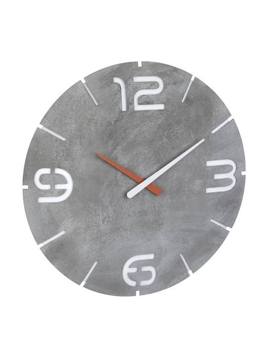 TFA Contour Wanduhr Keramik Weiß Ø35cm