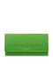 Large Leather Women's Wallet Classic with RFID Green