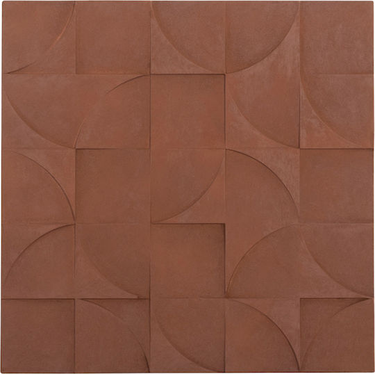 Square Painting Fb94524 MDF Brown Color 80x5 Thickness X80cm