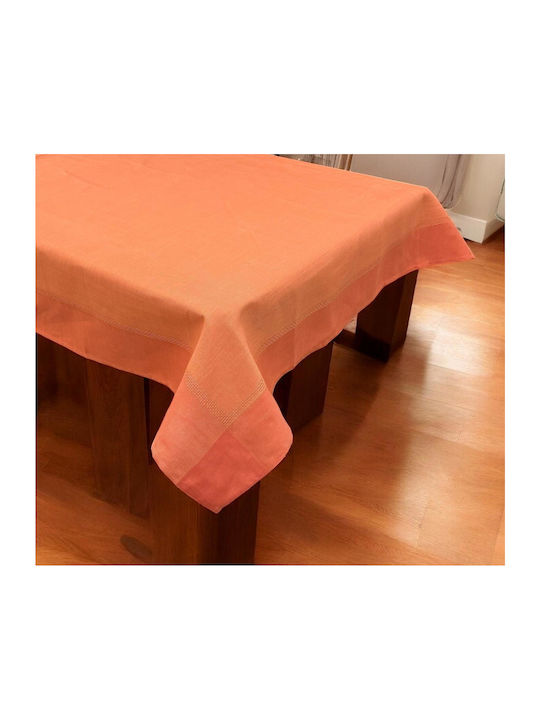 Linea Home Τραπεζομάντηλο Λινό Πορτοκαλί 140x140εκ.