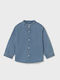 Kinder Hemd Langarm Denim Jean