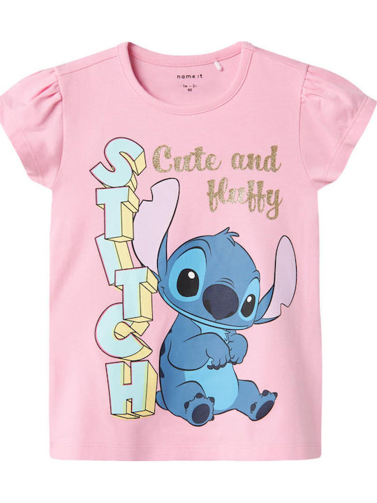 Name It Детска тениска Pink Frosting Stitch