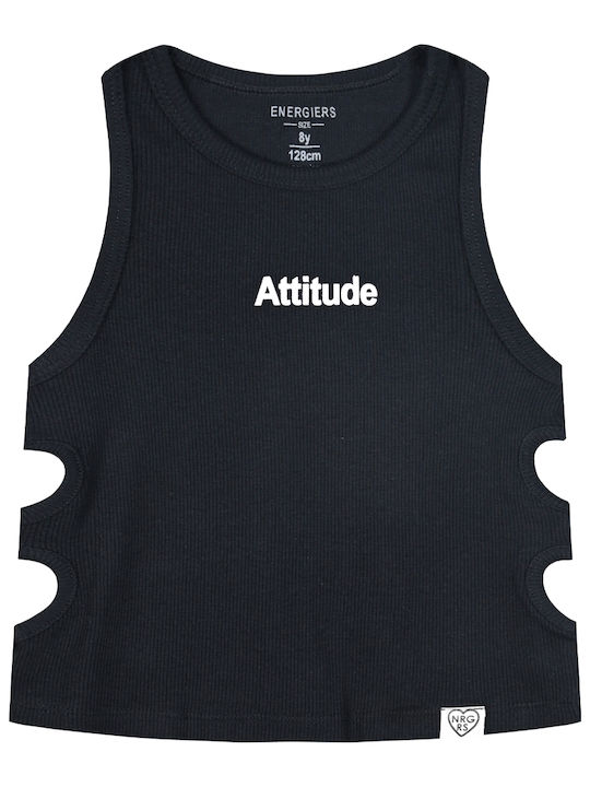 Energiers Kids Sleeveless Black Blouse