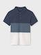 Kinderpolo Kurzarm blaues Eichhörnchen