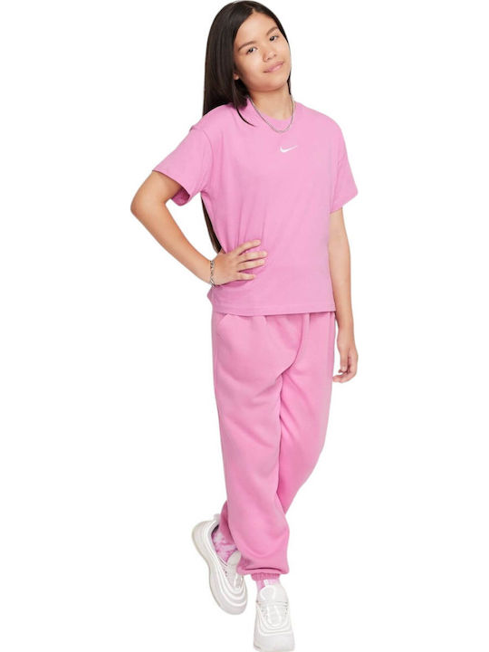 Nike Kids' T-shirt Fuchsia Sportswear