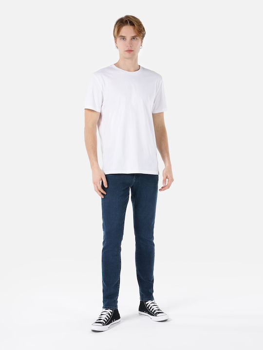 Trousers in Slim Fit Dark Blue