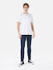 Trousers in Slim Fit Dark Blue