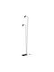 Ideal Lux Ginger Φωτιστικό Δαπέδου Υ211.5xΜ18εκ. με Ντουί για Λαμπτήρα GU10 Μαύρο