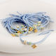 Celfie & CO Christening Charm Bracelet Light Blue 50 Pieces