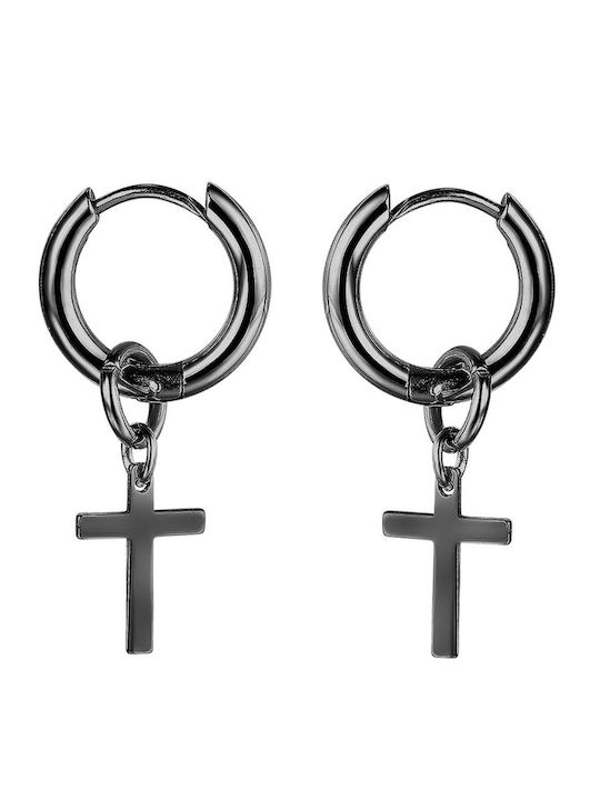 Unisex Hängende Kreuz Ohrringe Edelstahl Tribute 0130554302 Unisex Hängende Kreuz Ohrringe Edelstahl Tribute 0130554302