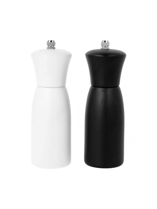 Brunbeste Set Manual Râșnițe Condimente din Lemn în Culoare Negru 16cm 2buc
