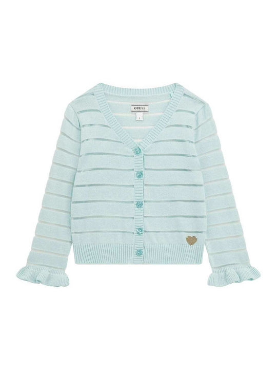 Guess Kinderstrickjacke Gestrickt Minze