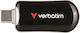 Verbatim 512GB USB 2.0 Stick με σύνδεση USB-C Μαύρο